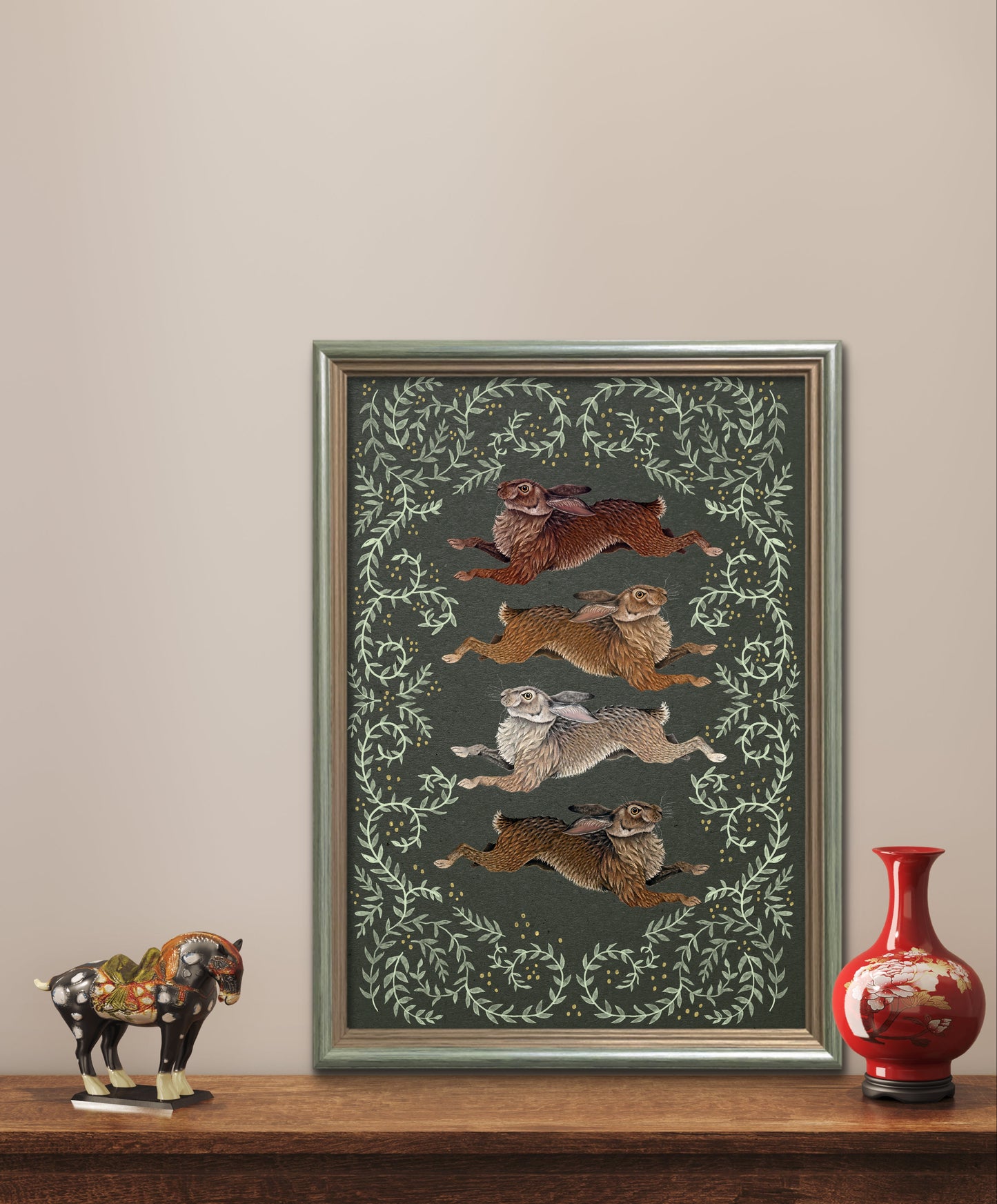 Mad as March Hares print