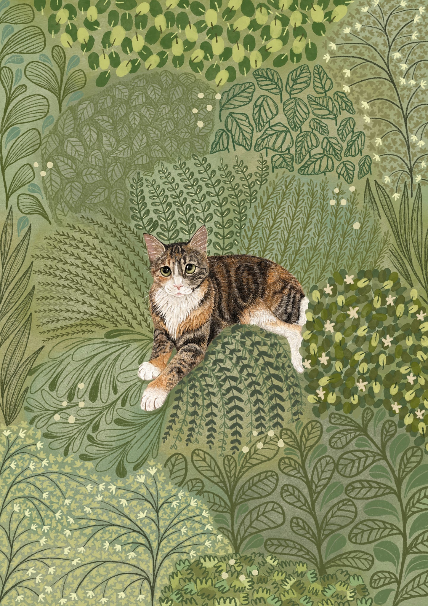 In The Garden Pet Portrait