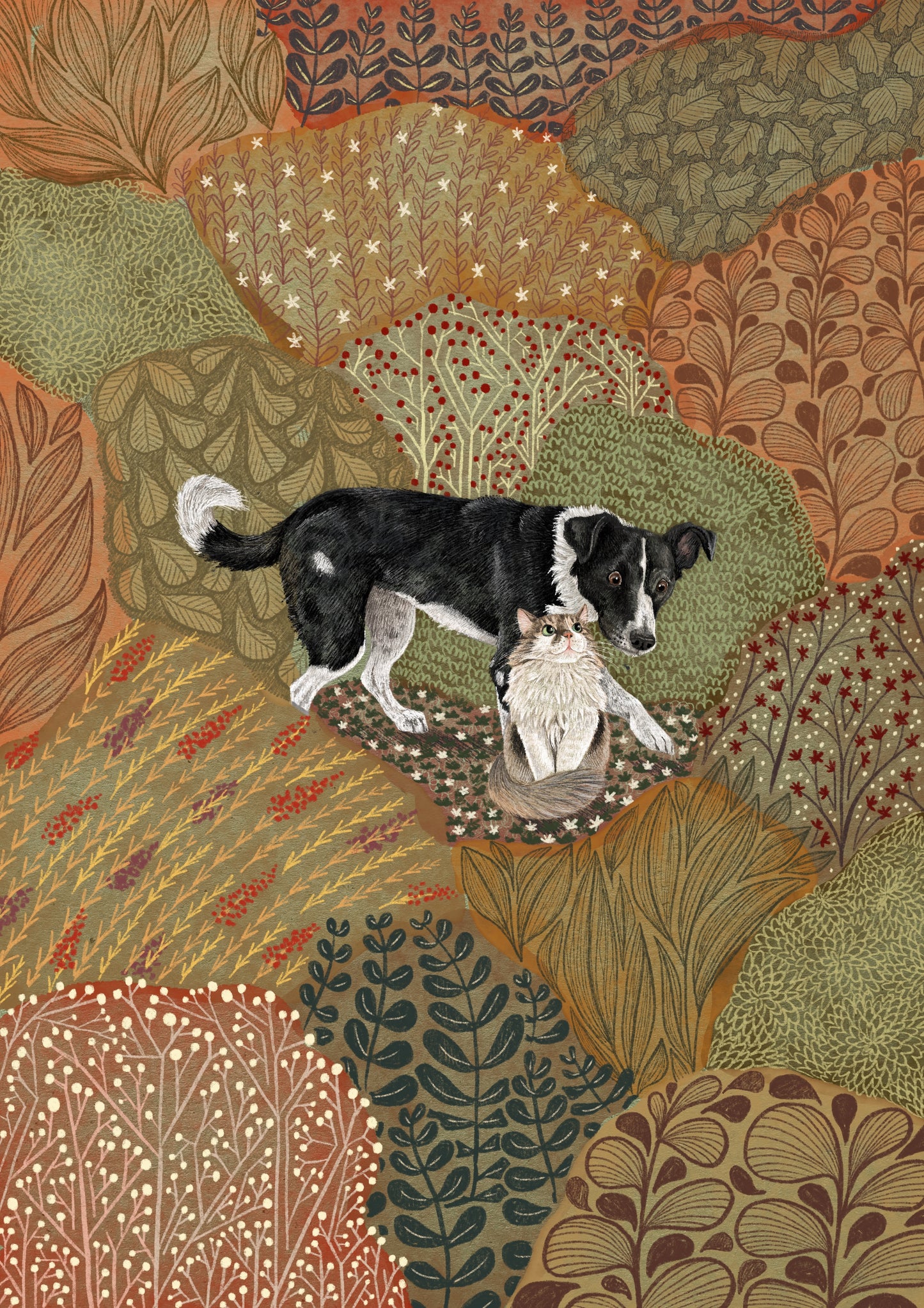 In The Garden Pet Portrait