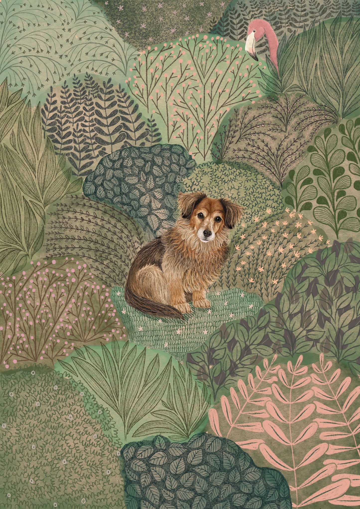 In The Garden Pet Portrait