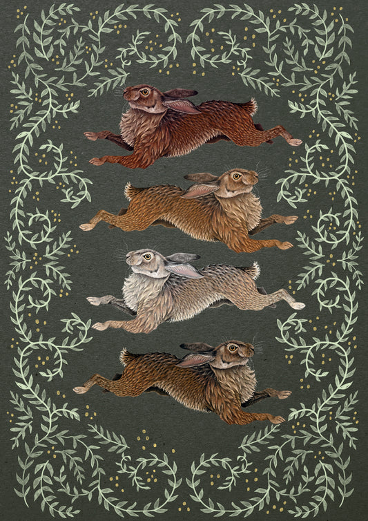 Mad as March Hares print