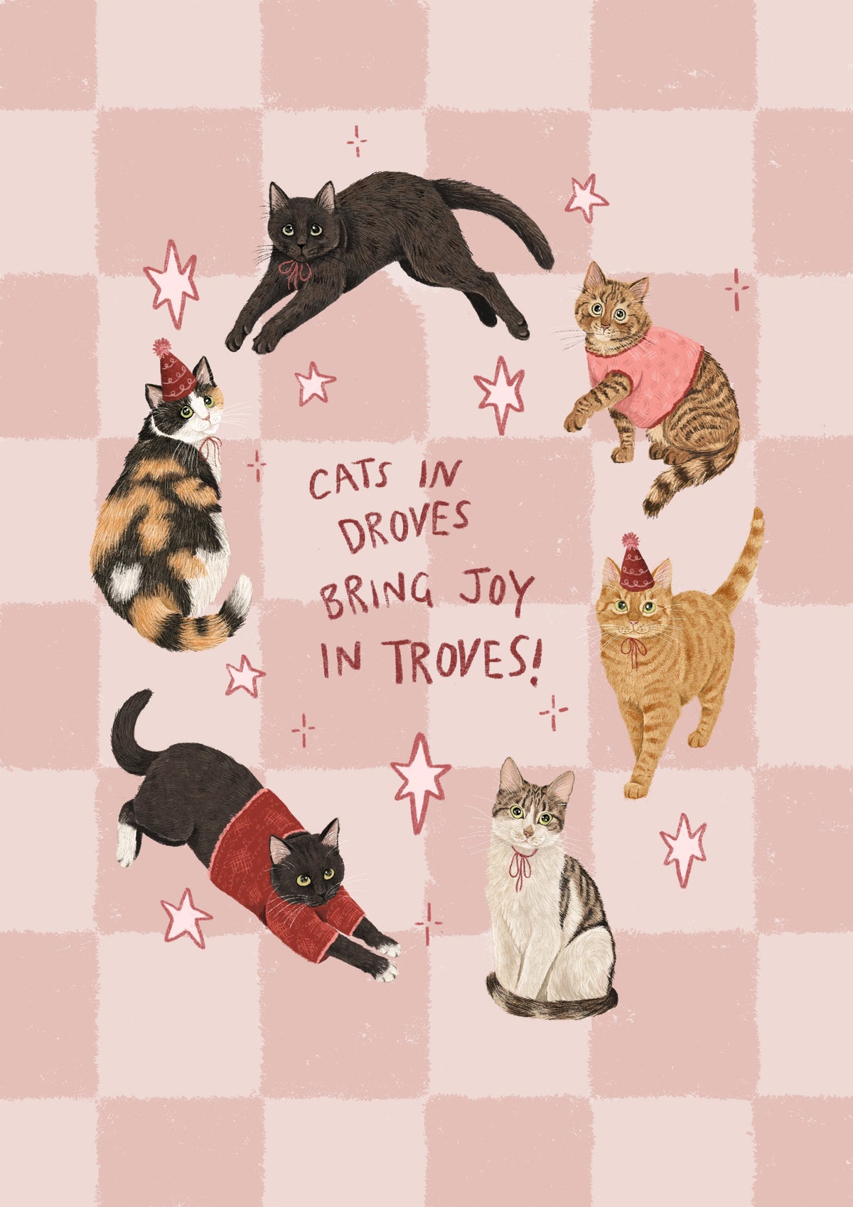 Cats In Droves / Cats Not Tw@ts print