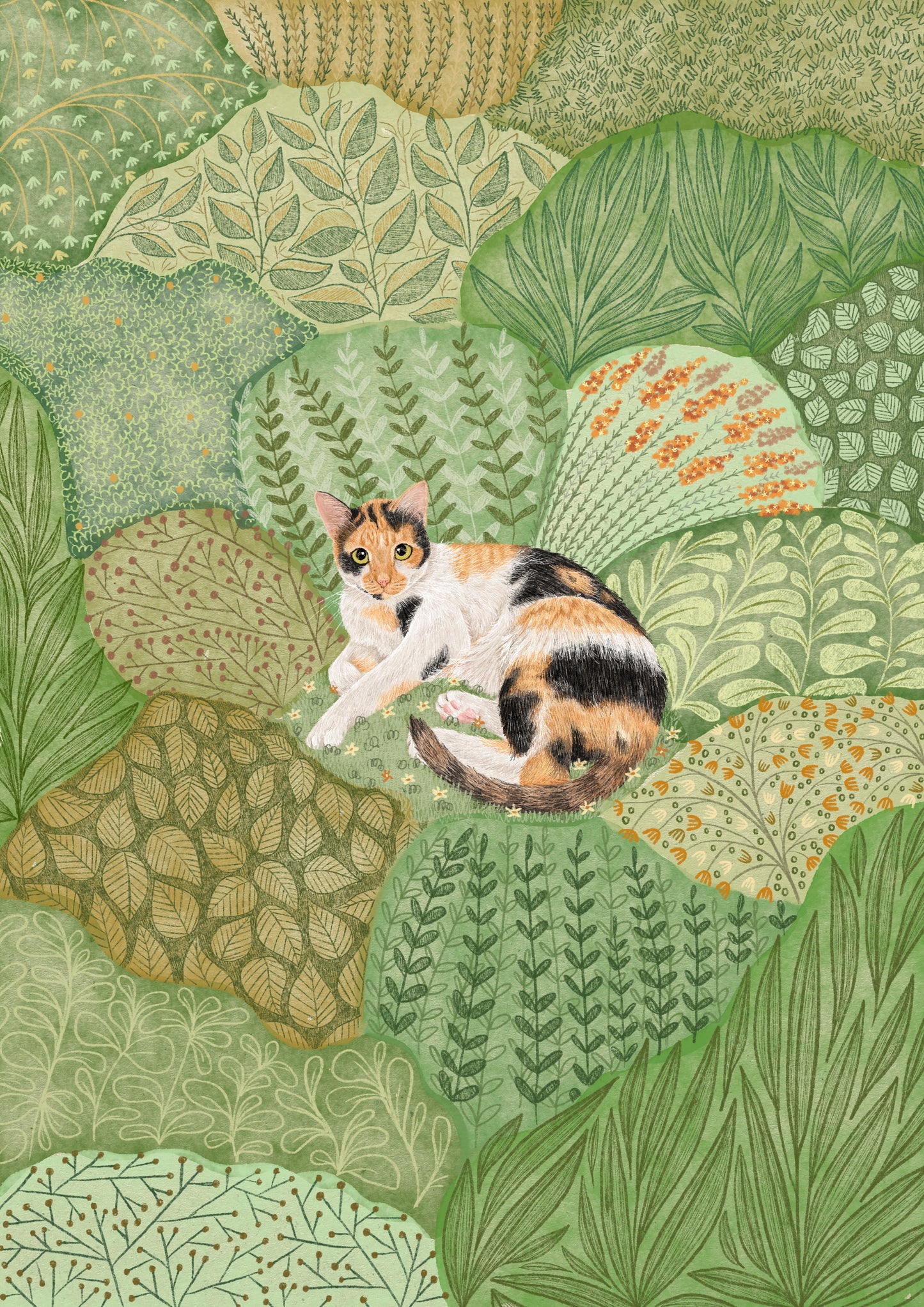 In The Garden Pet Portrait