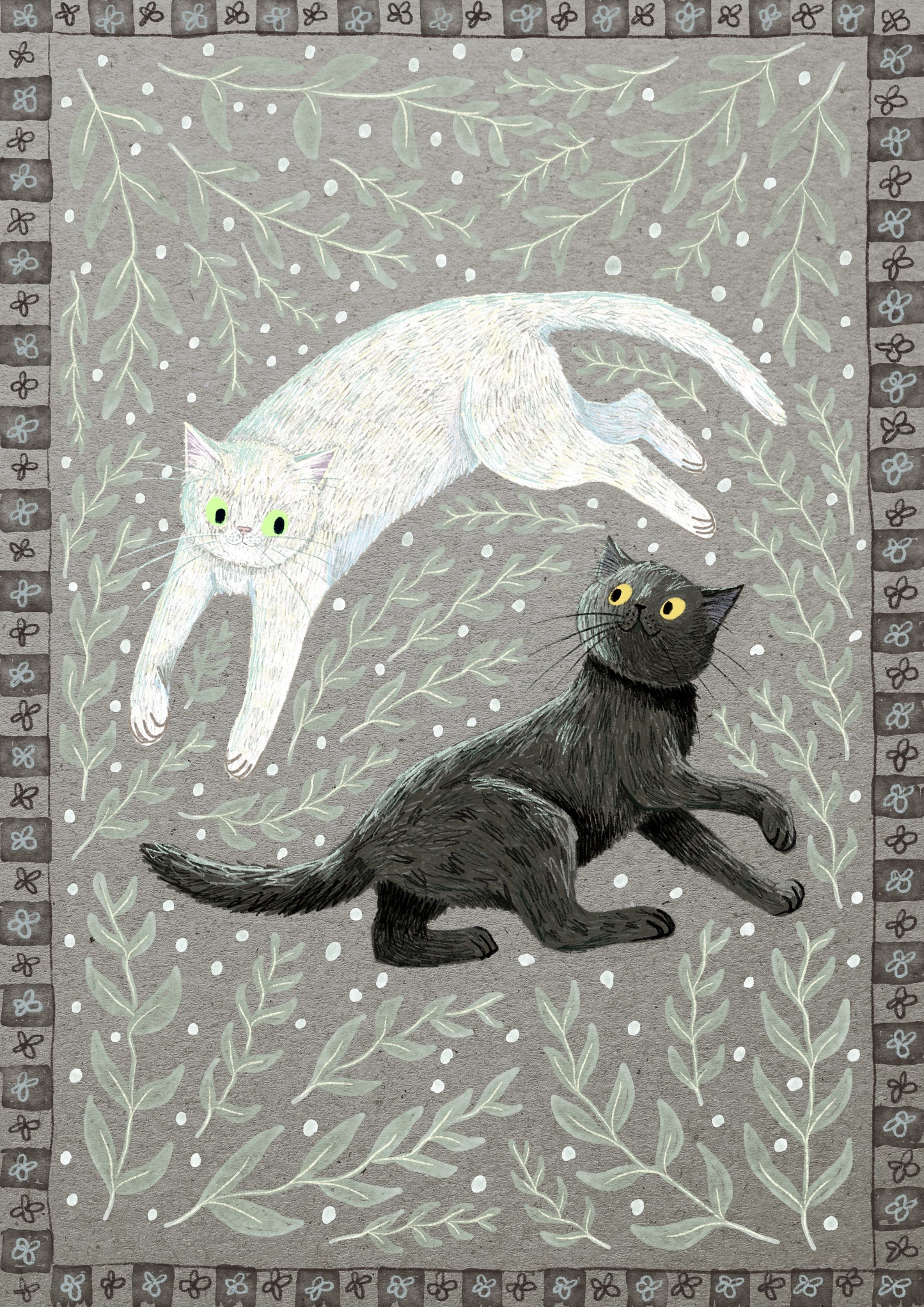 Friends in Winter print