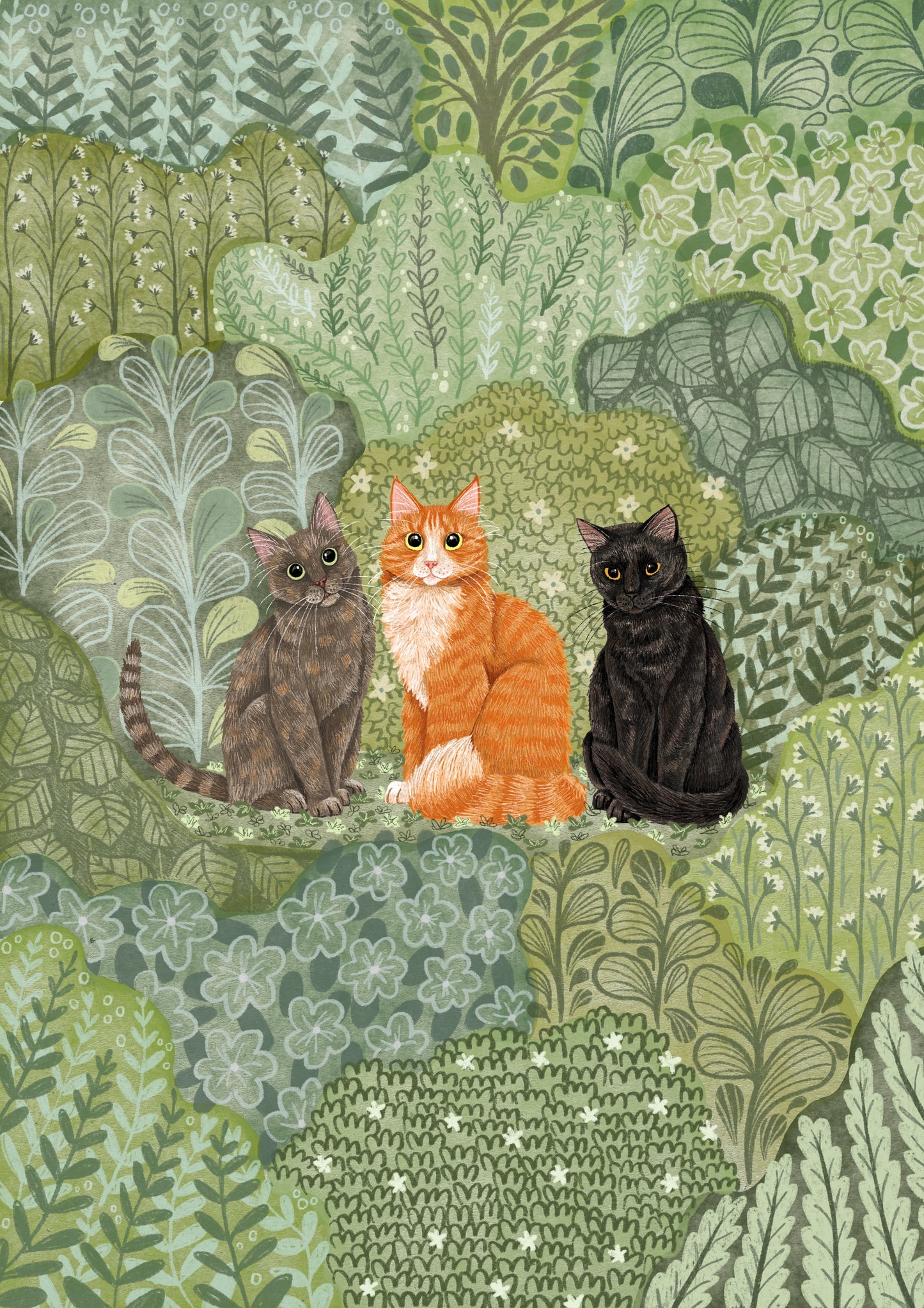 In The Garden Pet Portrait