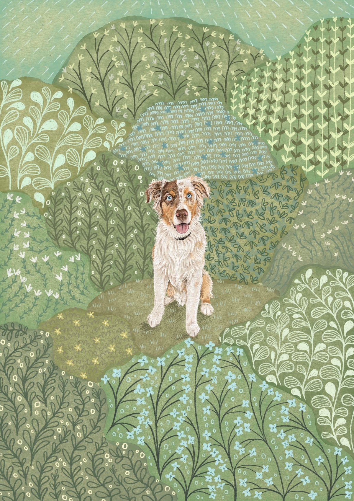 In The Garden Pet Portrait